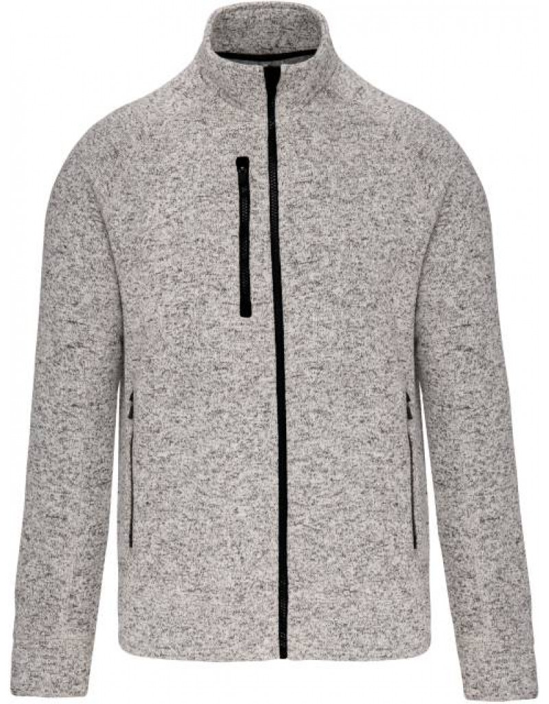 Jachetă tricotată din fleece pentru bărbați